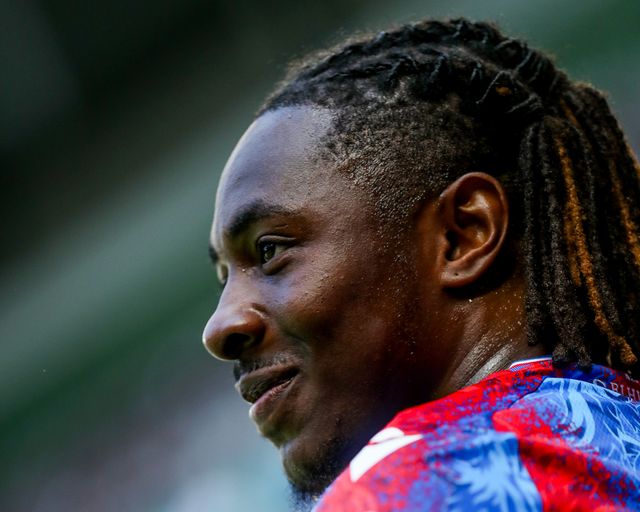 Eberechi Eze of Crystal Palace reacts during the Premier League match Tottenham Hotspur vs Crystal Palace at Tottenham Hotspur Stadium, London, United Kingdom, 11th May 2025

(Photo by Izzy Poles/News Images)