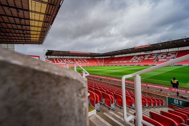 A general view of the pitch and stands during the Sky Bet Championship match Stoke City vs Sheffield Wednesday at Bet365 Stadium, Stoke On Trent, United Kingdom on 03 April 2026

(Photo by Maynard Manyowa/News Images)