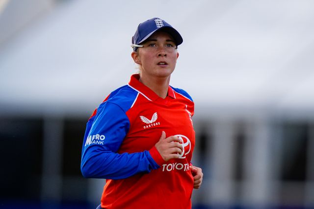 Alice Capsey of England during the England Women v New Zealand 1st Vitality IT20 match at The Central Co-Op County Ground, Derby, United Kingdom on 20 May 2026

(Photo by Maynard Manyowa/News Images)