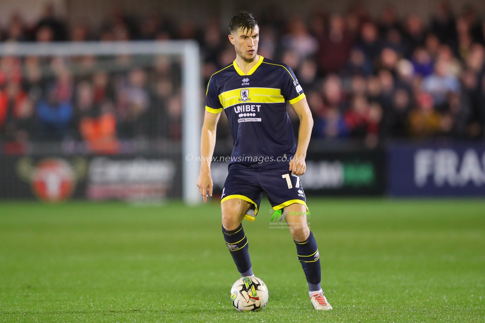 Paddy McNair #17 of Middlesbrough in action during the Carabao Cup match Exeter City vs Middlesbrough at St James' Park, Exeter, United Kingdom, 31st October 2023

(Photo by Gareth Evans/News Images)