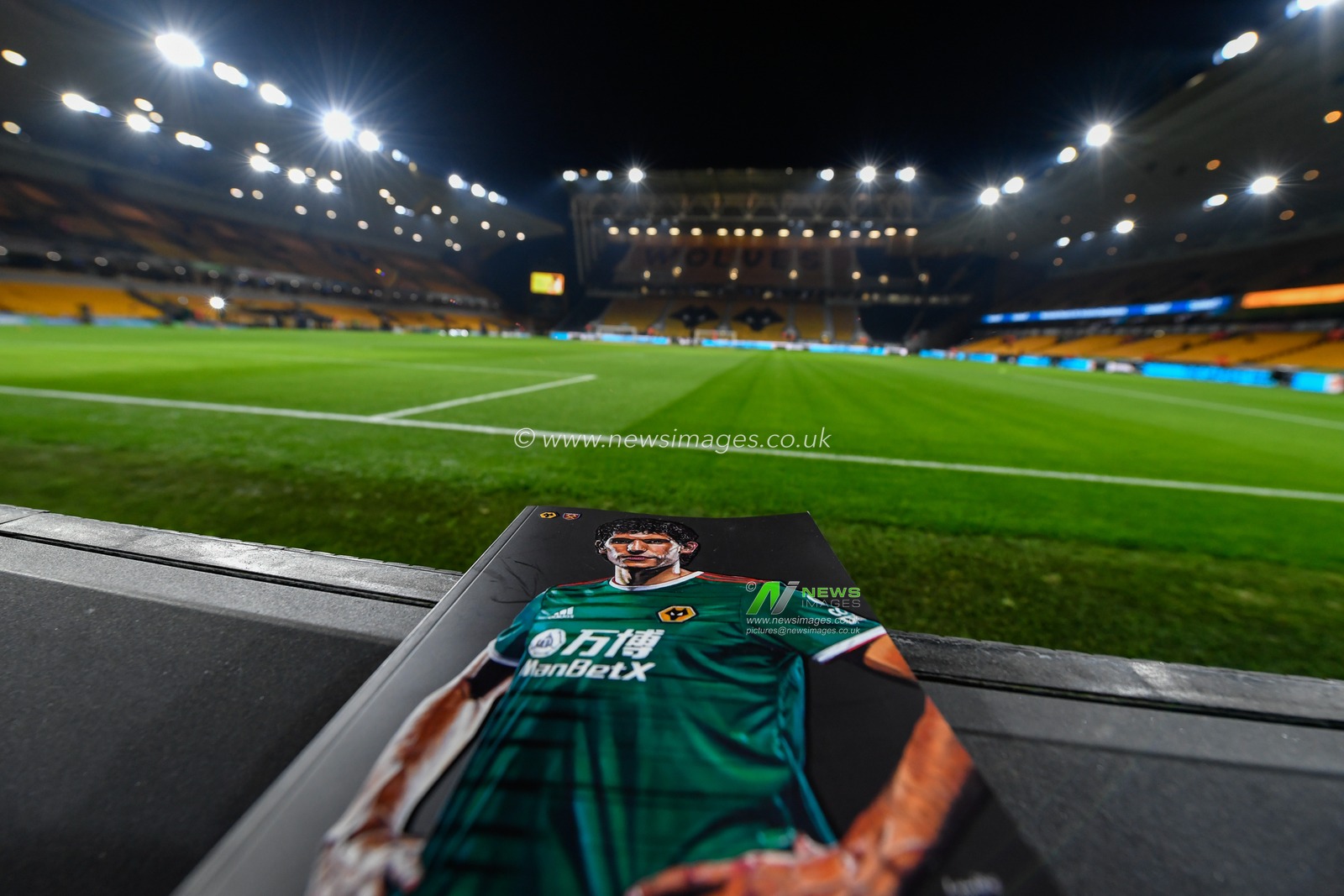 4th December 2019, Molineux, Wolverhampton, England; Premier League, Wolverhampton Wanderers v West Ham United : A general view of Molineux and todays match day program 

Credit: Simon Whitehead/News Images