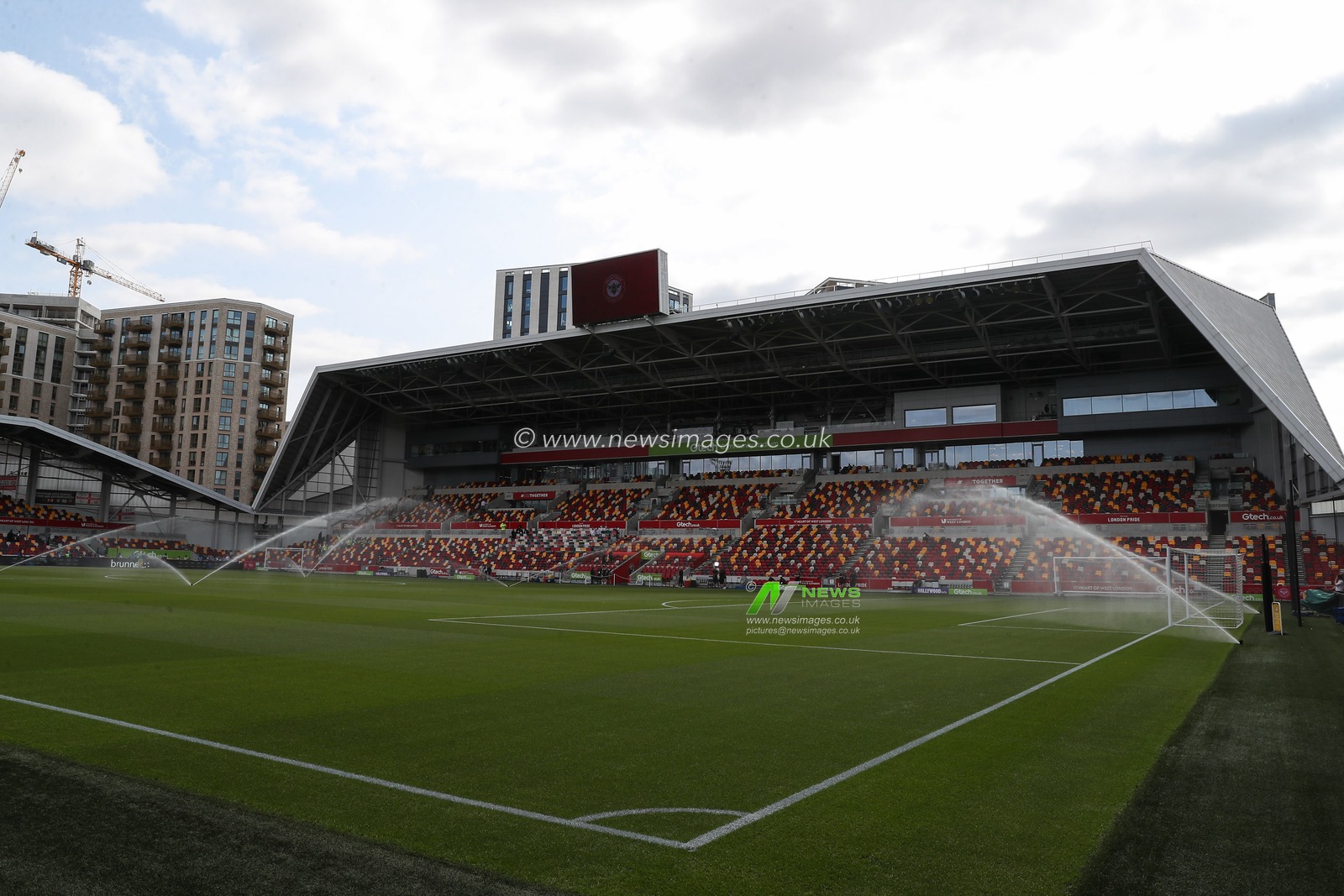 A general view of The Gtech Community ahead of the Premier League match Brentford vs Crystal Palace at The Gtech Community Stadium, London, United Kingdom, 18th August 2024

(Photo by Gareth Evans/News Images)