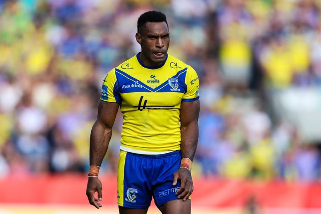 Rodrick Tai of Warrington Wolves during the Betfred Challenge Cup Semi-final match Warrington Wolves vs Leigh Leopards at Totally Wicked Stadium, St Helens, United Kingdom, 11th May 2025

(Photo by Gareth Evans/News Images)