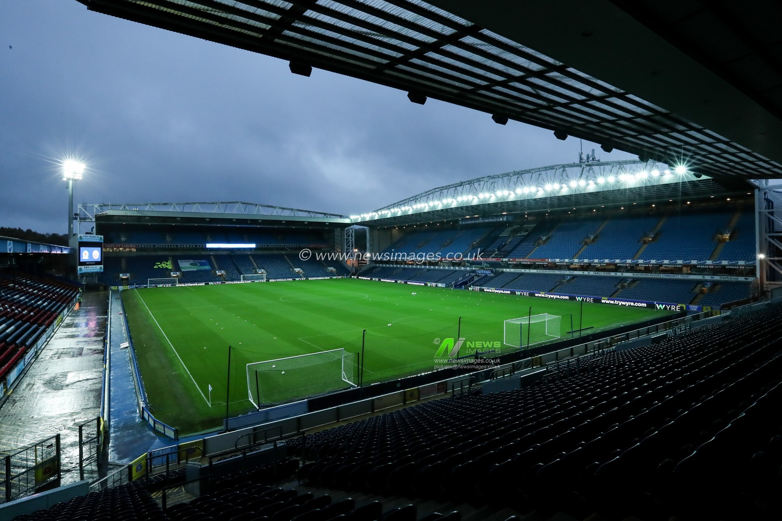 A general view of Ewood Park ahead of the Sky Bet Championship match Blackburn Rovers vs Sheffield United at Ewood Park, Blackburn, United Kingdom, 21st October 2025

(Photo by Jorge Horsted/News Images)