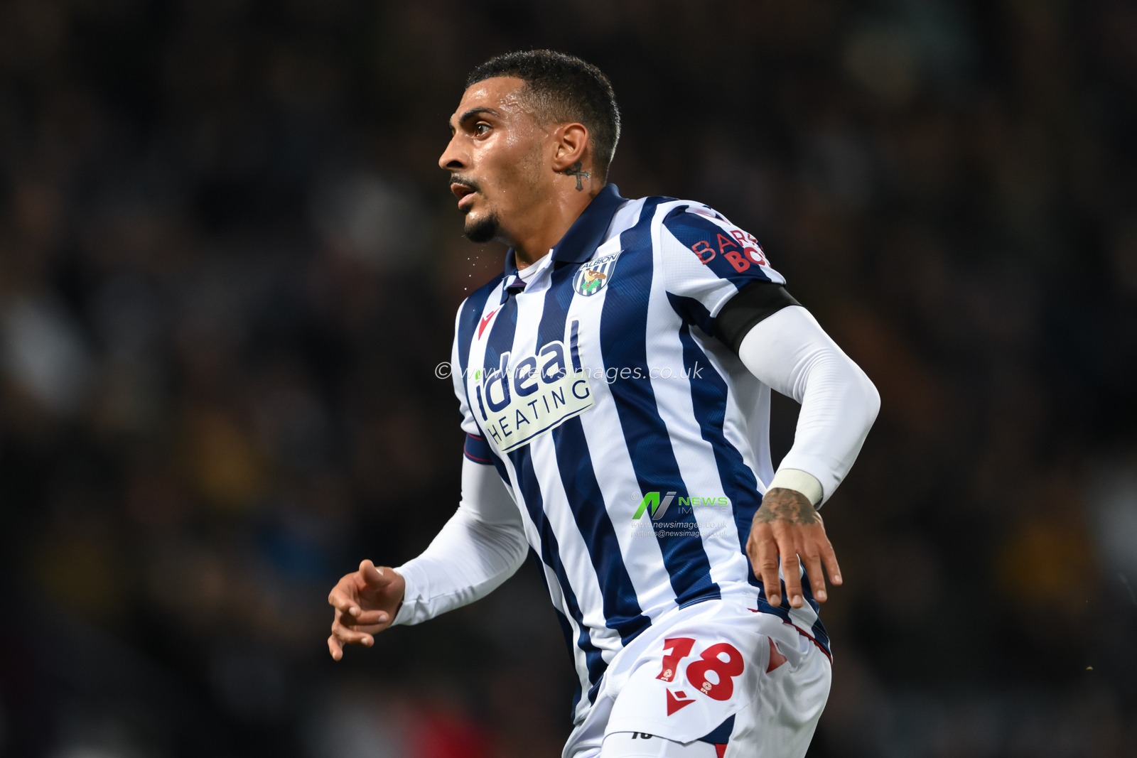 Karlan Grant of West Bromwich Albion during the Sky Bet Championship match West Bromwich Albion vs Middlesbrough at The Hawthorns, West Bromwich, United Kingdom, 1st October 2024

(Photo by Craig Thomas/News Images)