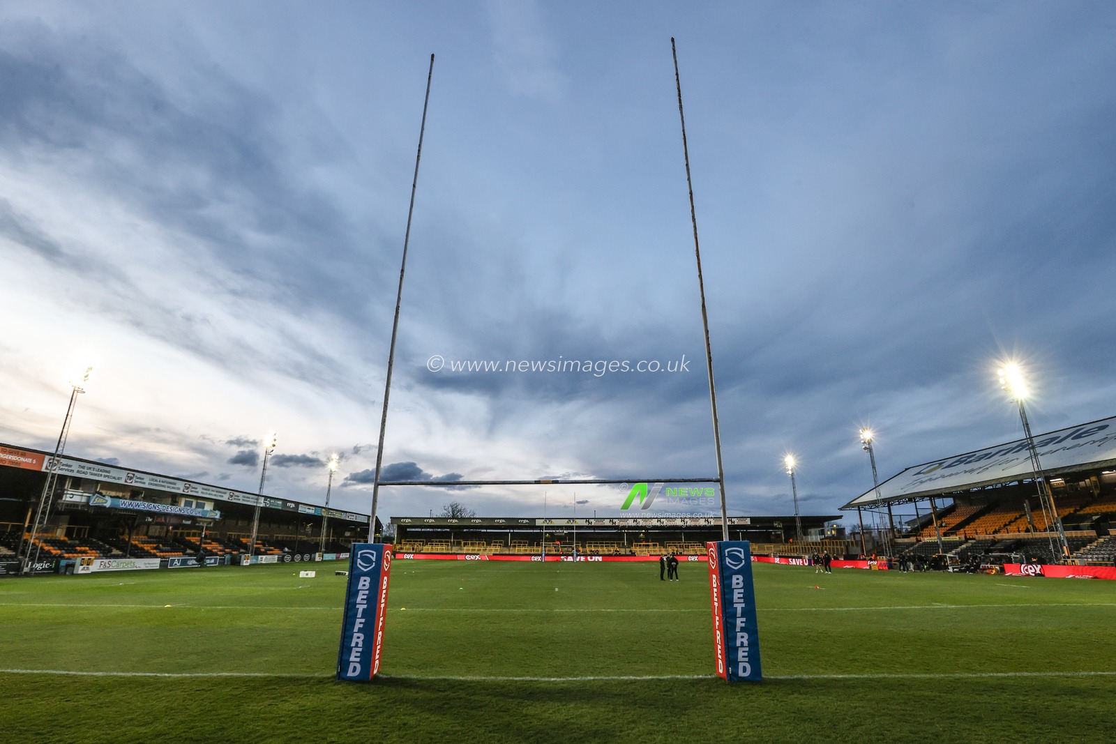 A general view of the Mend-A-Hose Jungle ahead of the Betfred Super League Round 6 match Castleford Tigers vs Hull FC at The Mend-A-Hose Jungle, Castleford, United Kingdom, 27th March 2025

(Photo by Alfie Cosgrove/News Images)