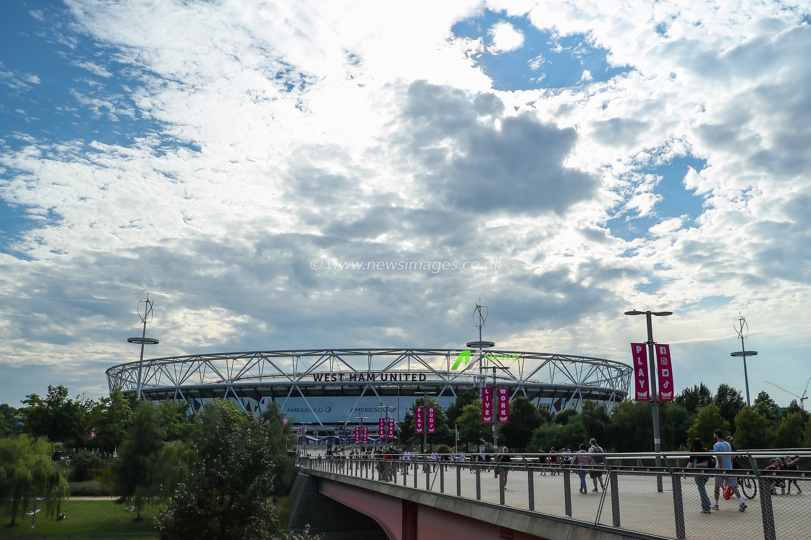 A general view of London Stadium, Home of West Ham United ahead of the Carabao Cup match West Ham United vs Bournemouth at London Stadium, London, United Kingdom, 28th August 2024

(Photo by Izzy Poles/News Images)