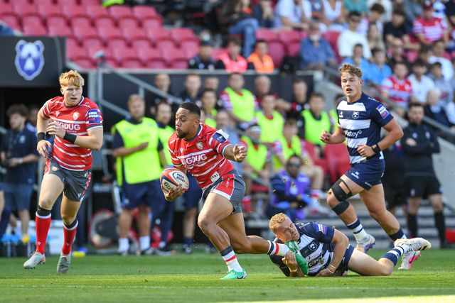 Phil Cokanasiga of Gloucester Rugby during the Prem Rugby Cup match Bristol Bears vs Gloucester at Ashton Gate, Bristol, United Kingdom on 05 September 2026

(Photo by Alex Williamson/News Images)