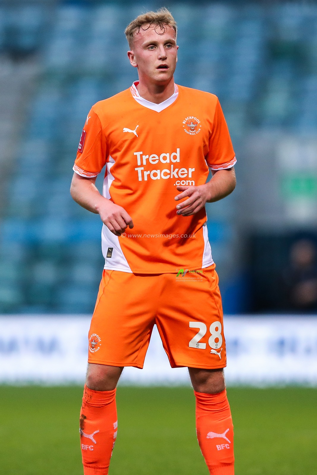 Ryan Finnigan of Blackpool looks on during the Emirates FA Cup First Round match Gillingham vs Blackpool at MEMS Priestfield Stadium, Gillingham, United Kingdom, 2nd November 2024

(Photo by Izzy Poles/News Images)