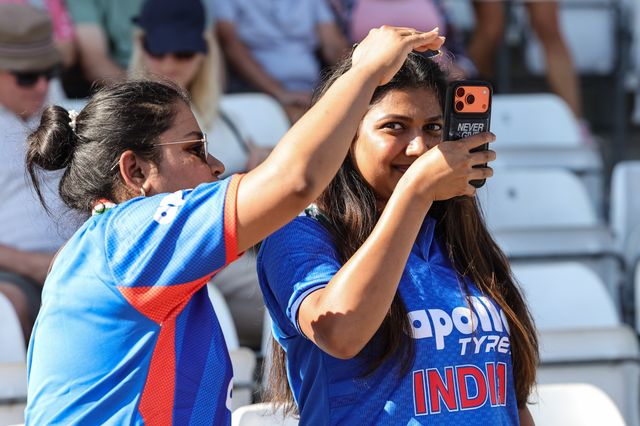 India fans take to their seats ahed of play during the Third Vitality T20 International match England vs India at Trent Bridge, Nottingham, United Kingdom on 07 July 2026

(Photo by Mark Cosgrove/News Images)