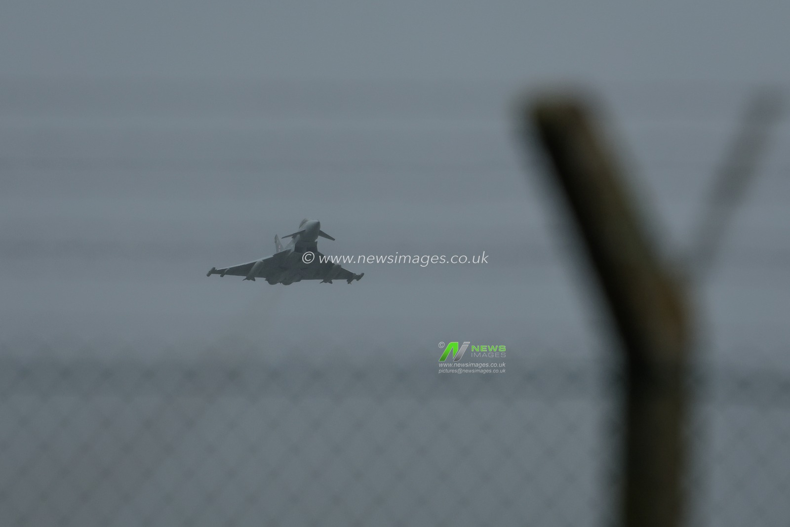 RAF Typhoons FGR4 takes off at RAF Coningsby , Coningsby, United Kingdom, 28th January 2025

(Photo by Mark Cosgrove/News Images)