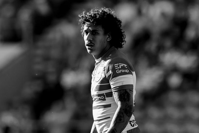 Tristan Sailor of St Helens R.F.C. looks on during the Betfred Super League round 9 match St Helens vs Wakefield Trinity at The BrewDog Stadium, St Helens, United Kingdom on 25 April 2026

(Photo by Mark Cosgrove/News Images)