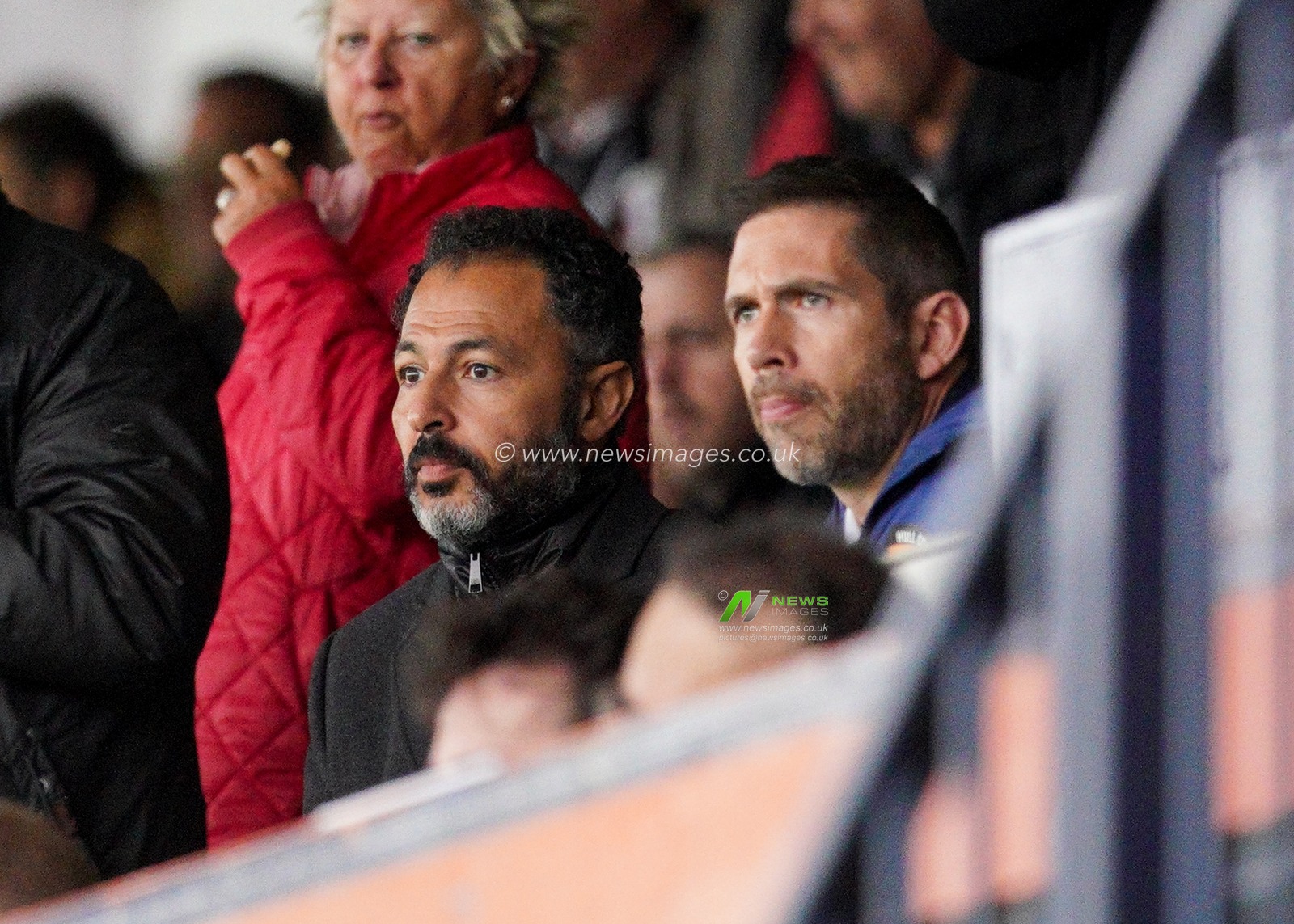 Ehab Allam Vice Chairman of Hull Football Club watching the game in the directors box