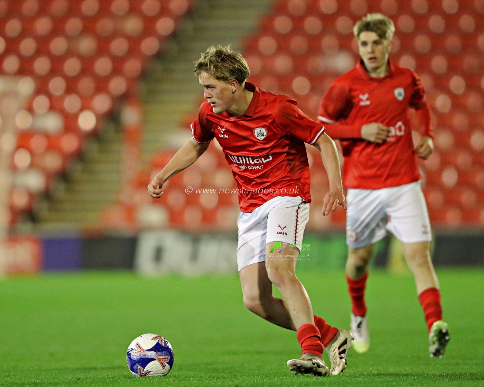 Charlie Price of Barnsley FC U18's during the FA Youth Cup U18’s round 2 match Barnsley vs Mansfield Town at Oakwell, Barnsley, United Kingdom, 17th November 2025(Photo by Sam Eaden/News Images)