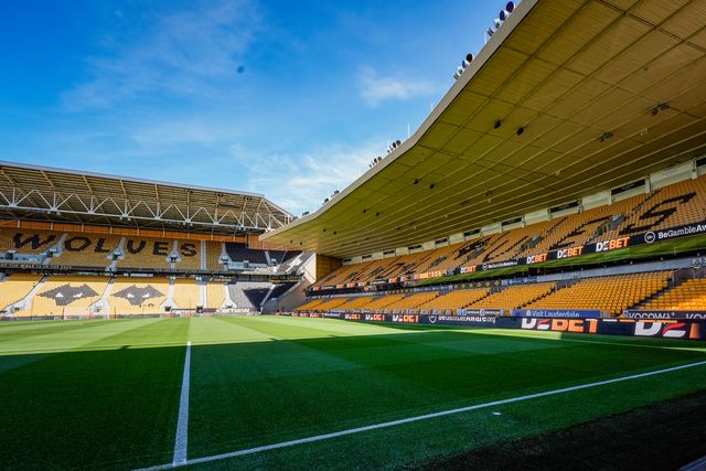 A general view of the pitch and stands during the Premier League match Wolverhampton Wanderers vs Tottenham Hotspur at Molineux, Wolverhampton, United Kingdom on 25 April 2026

(Photo by Maynard Manyowa/News Images)