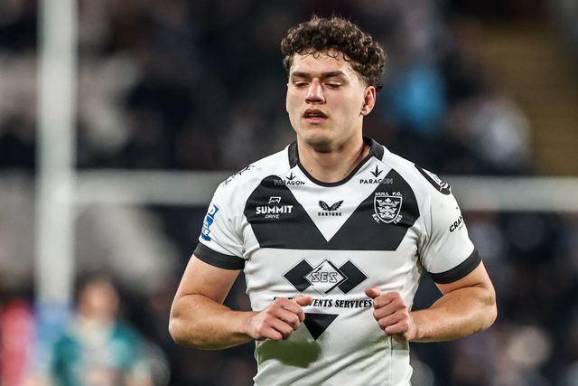 Lewis Martin of Hull FC during the Betfred Super League round 8 match Hull FC vs St Helens at MKM Stadium, Hull, United Kingdom on 16 April 2026

(Photo by Alfie Cosgrove/News Images)