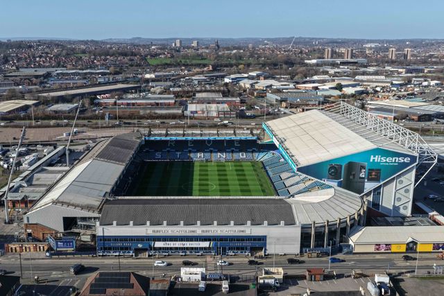 An aerial view of Elland Road during the Premier League match Leeds United vs Sunderland at Elland Road, Leeds, United Kingdom on 03 March 2026

(Photo by Mark Cosgrove/News Images)