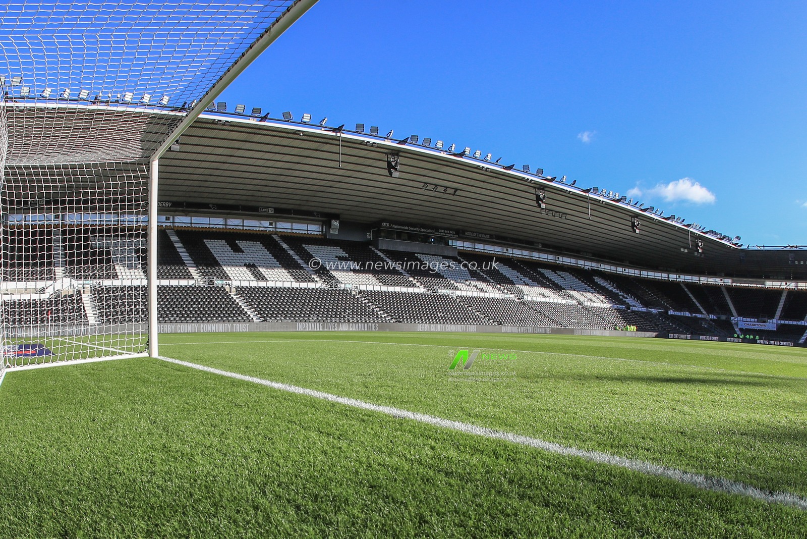 A general view of Pride Park during the Sky Bet League 1 match Derby County vs Barnsley at Pride Park Stadium, Derby, United Kingdom, 11th November 2023

(Photo by Alfie Cosgrove/News Images)