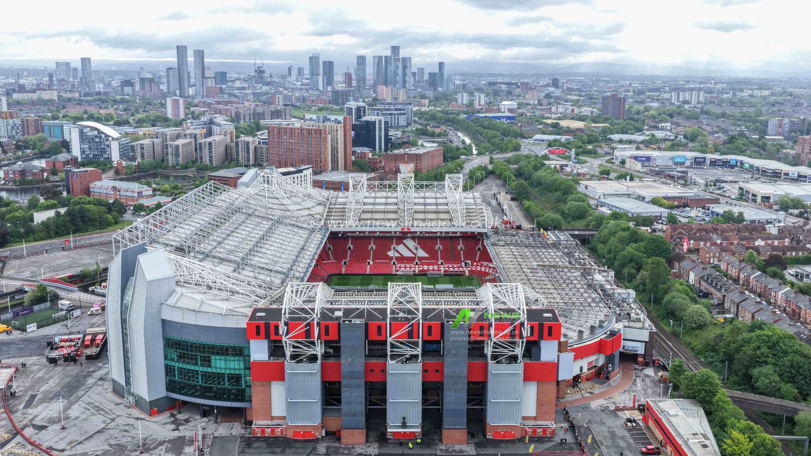 An aerial view of Old Trafford during the Premier League match Manchester United vs Nottingham Forest at Old Trafford, Manchester, United Kingdom on 17 May 2026

(Photo by Mark Cosgrove/News Images)