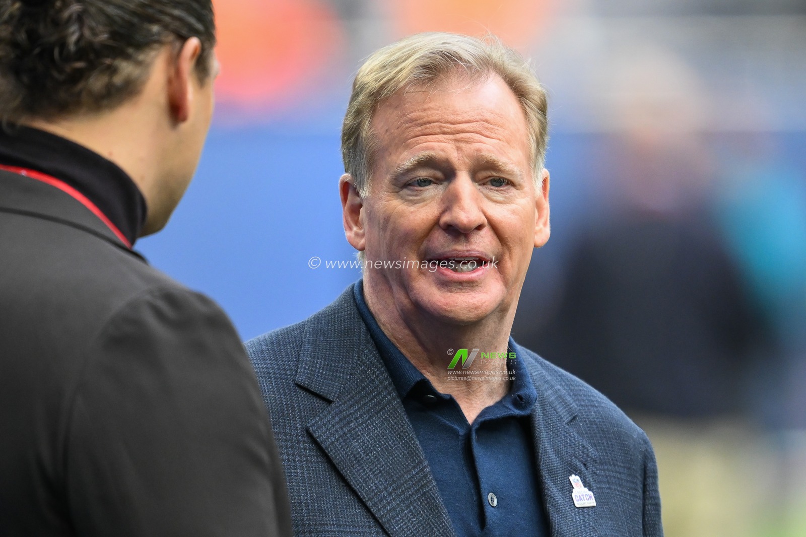 NFL Commissioner Roger Goodell in attendance at the Week 6 match Chicago Bears vs Jacksonville Jaguars at Tottenham Hotspur Stadium, London, United Kingdom, 13th October 2024

(Photo by Craig Thomas/News Images)