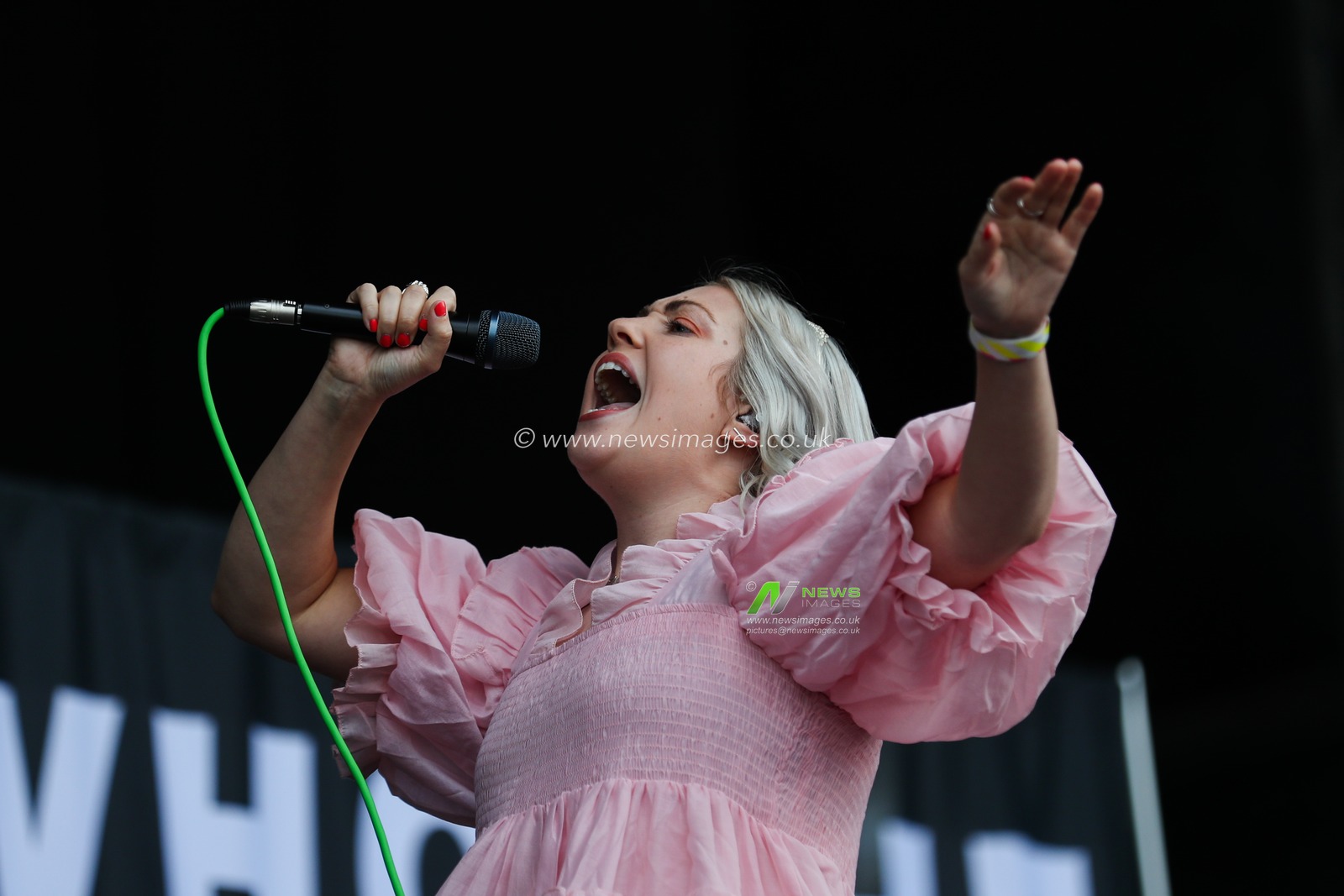 Lauran Hibberd performs on the main stage during Day Two of Tramlines Festival