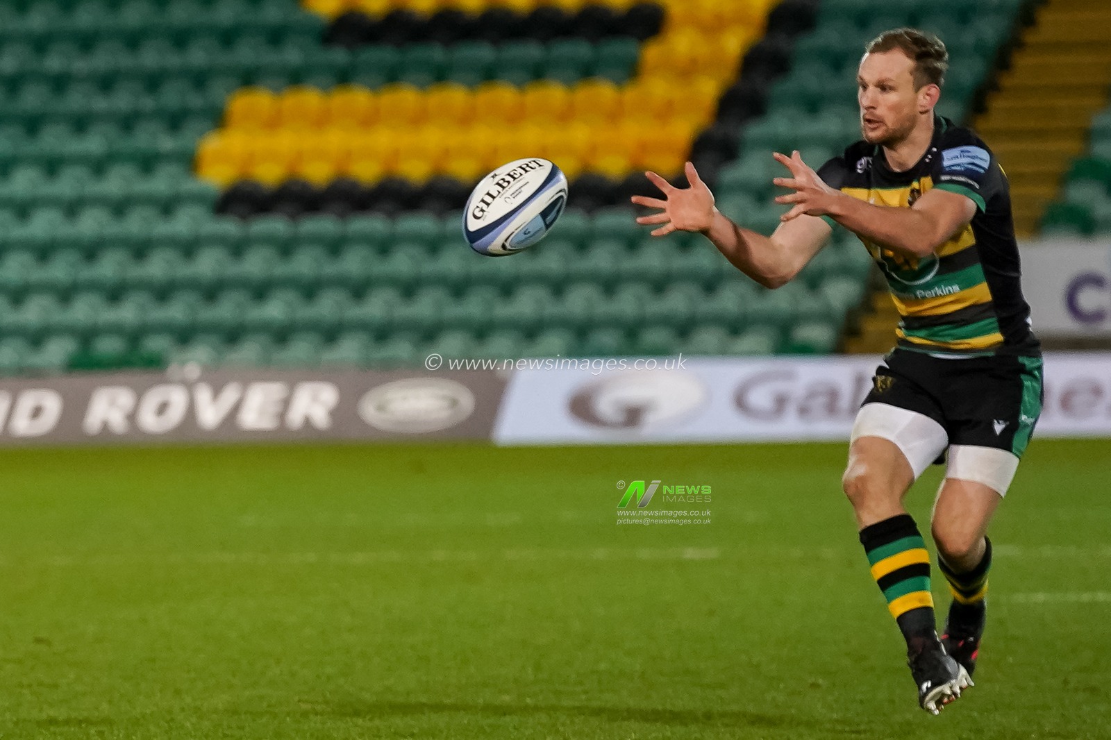Rory Hutchinson #12 of Northampton Saints