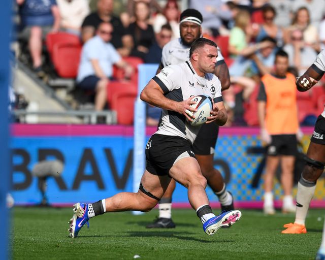 Tom Willis of Saracens makes a run within his own 22 during the Gallagher PREM match Bristol Bears vs Saracens at Ashton Gate, Bristol, United Kingdom on 09 May 2026

(Photo by Alex Williamson/News Images)