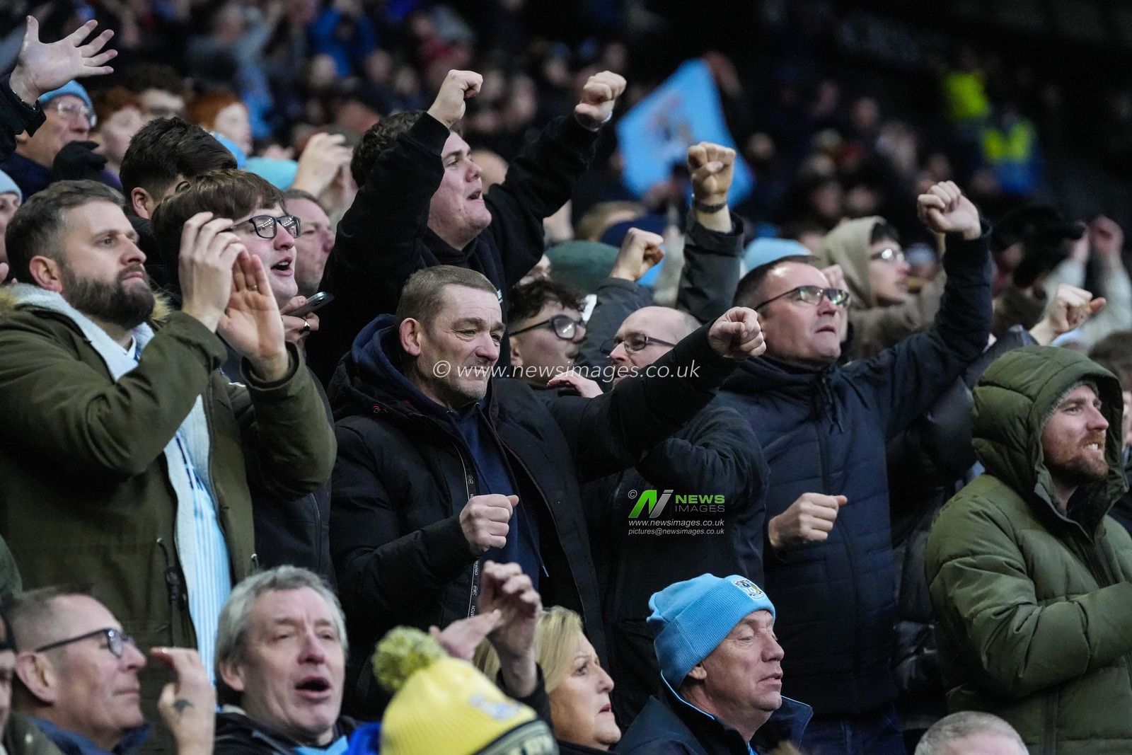 Coventry City fans during the Sky Bet Championship match Swansea City vs Coventry City at Swansea.com Stadium, Swansea, United Kingdom, 1st February 2025

(Photo by Andrew Lewis/News Images)