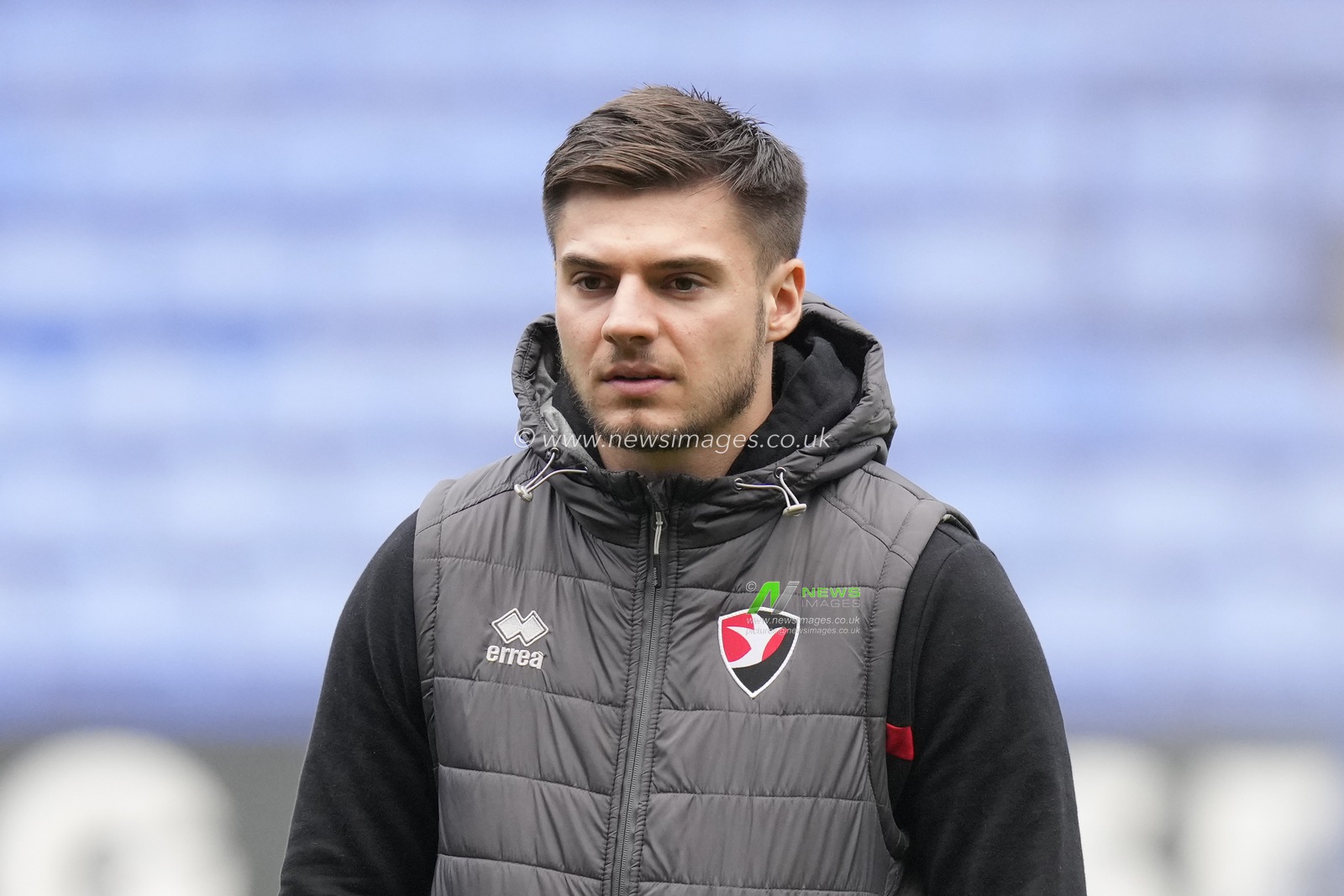 Grant Horton of Cheltenham Town inspects the pitch before the Sky Bet League 1 match Bolton Wanderers vs Cheltenham Town at Toughsheet Community Stadium, Bolton, United Kingdom, 13th January 2024

(Photo by Steve Flynn/News Images)