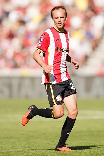 Mikkel Damsgaard of Brentford during the Premier League match Brentford vs Sunderland at GTECH Community Stadium, London, United Kingdom on 05 September 2026

(Photo by Harvey Murphy/News Images)