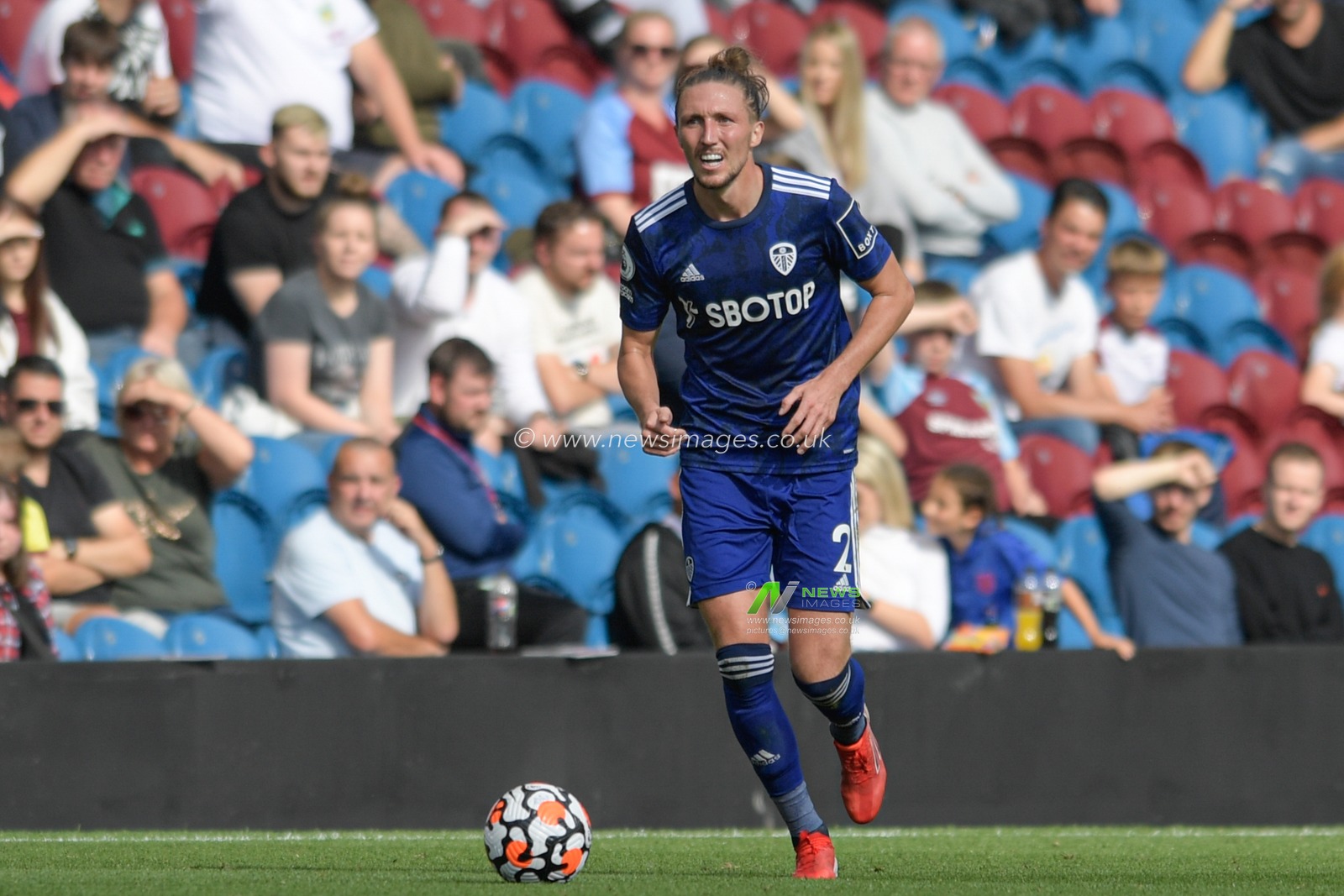 Luke Ayling #2 of Leeds United runs forward with the ball