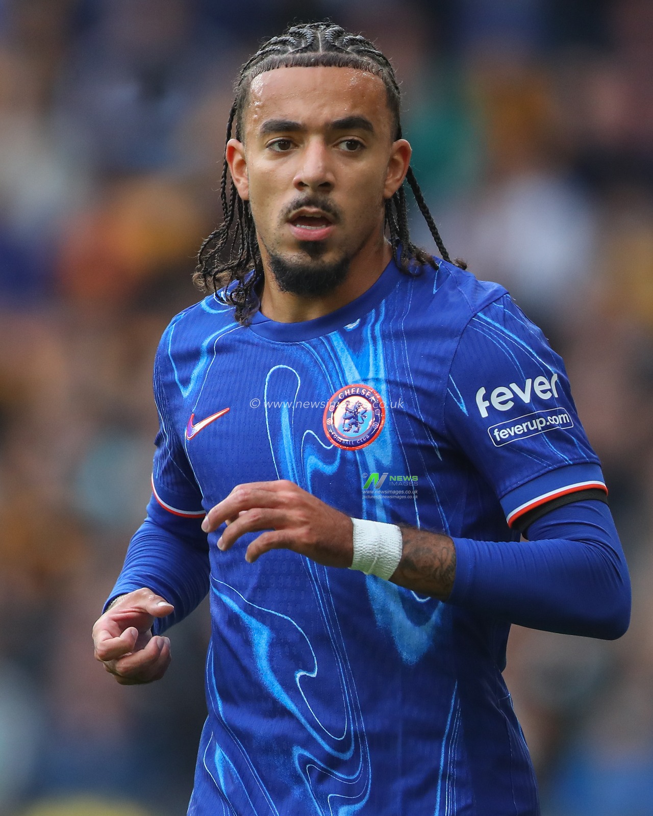 Malo Gusto of Chelsea during the Premier League match Wolverhampton Wanderers vs Chelsea at Molineux, Wolverhampton, United Kingdom, 25th August 2024

(Photo by Gareth Evans/News Images)