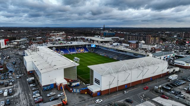 A general view of Halliwell Jones Stadium ahead of the Betfred Super League Round 1 match Warrington Wolves vs St Helens at The Halliwell Jones Stadium, Warrington, United Kingdom on 13 February 2026

(Photo by Alfie Cosgrove/News Images)