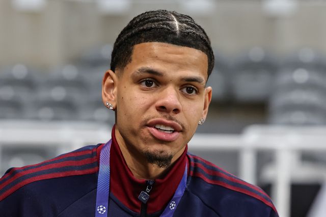 William Osula of Newcastle Untied arrives during the UEFA Champions League Last 16 match Newcastle Untied vs Barcelona at St. James's Park, Newcastle, United Kingdom on 10 March 2026

(Photo by Mark Cosgrove/News Images)