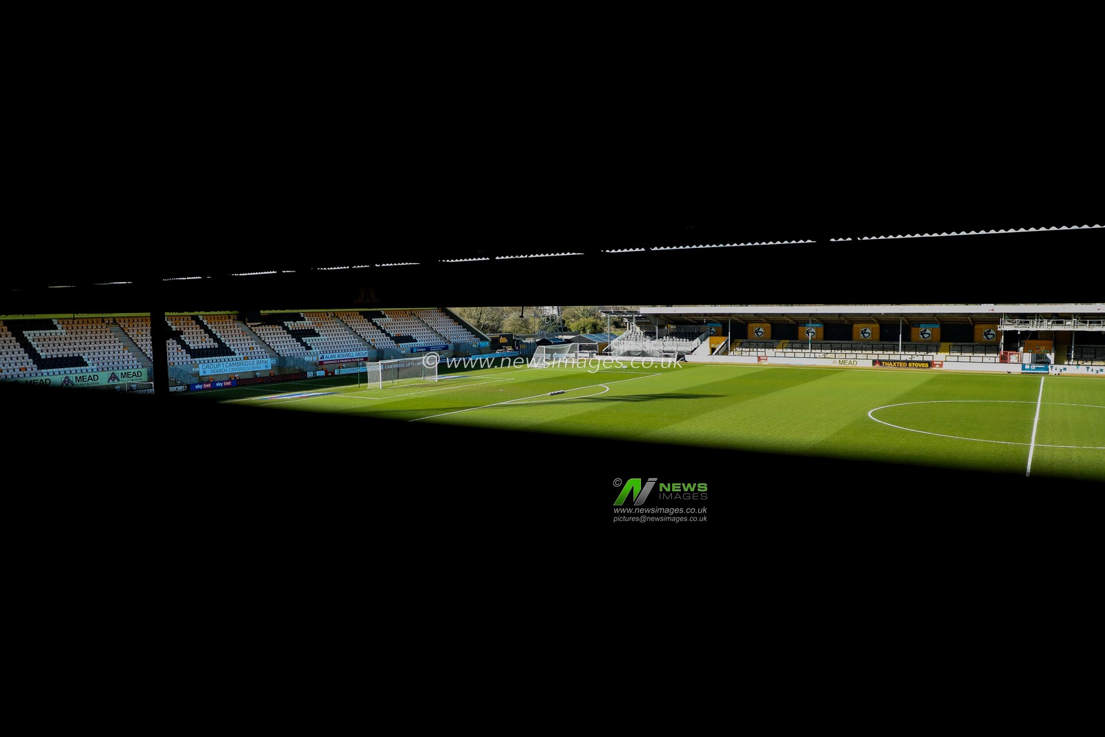 A general view of the Cledara Abbey Stadium Sky Bet League 1 match Cambridge United vs Peterborough United at Cledara Abbey Stadium, Cambridge, United Kingdom, 15th March 2025

(Photo by Izzy Poles/News Images)