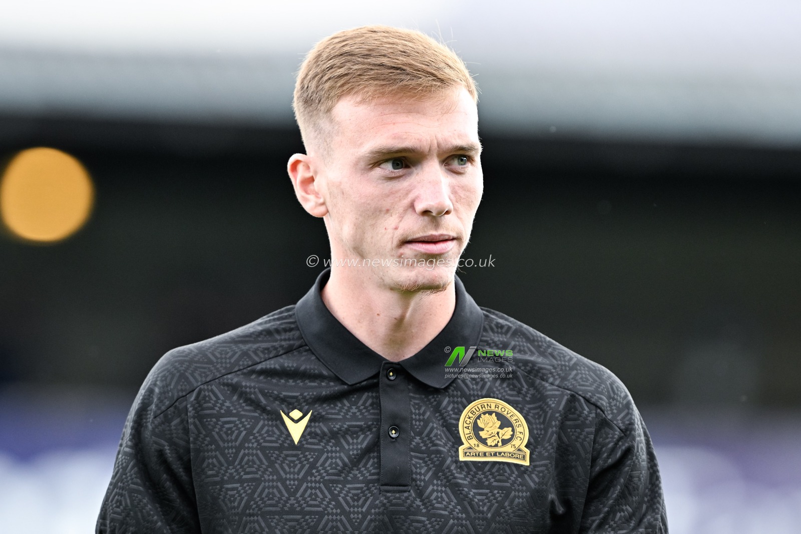 Hayden Carter of Blackburn Rovers inspects the pitch ahead of the Pre-season friendly match Stockport County vs Blackburn Rovers at Edgeley Park Stadium, Stockport, United Kingdom, 2nd August 2024

(Photo by Cody Froggatt/News Images)