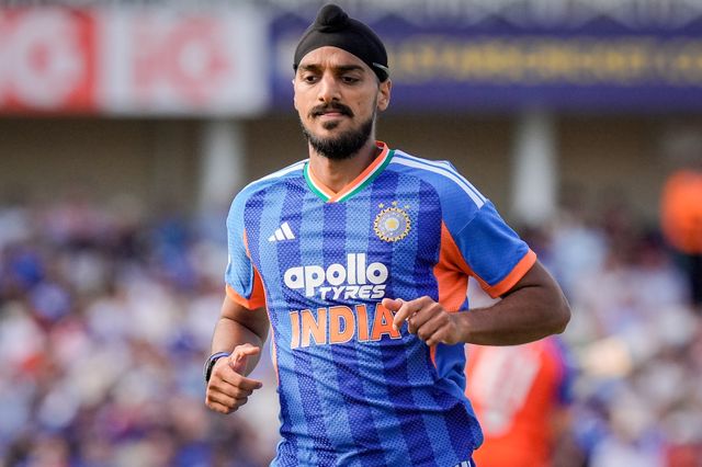 Arshdeep Singh of India during the Third Vitality T20 International match England vs India at Trent Bridge, Nottingham, United Kingdom on 07 July 2026

(Photo by Maynard Manyowa/News Images)