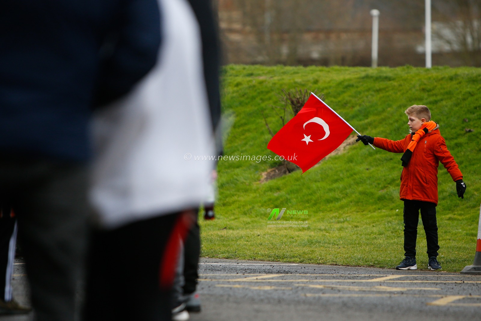 A Hull fan with a Turkish flag before the Sky Bet Championship match Hull City vs Preston North End at MKM Stadium, Hull, United Kingdom, 18th February 2023

(Photo by Ben Early/News Images)