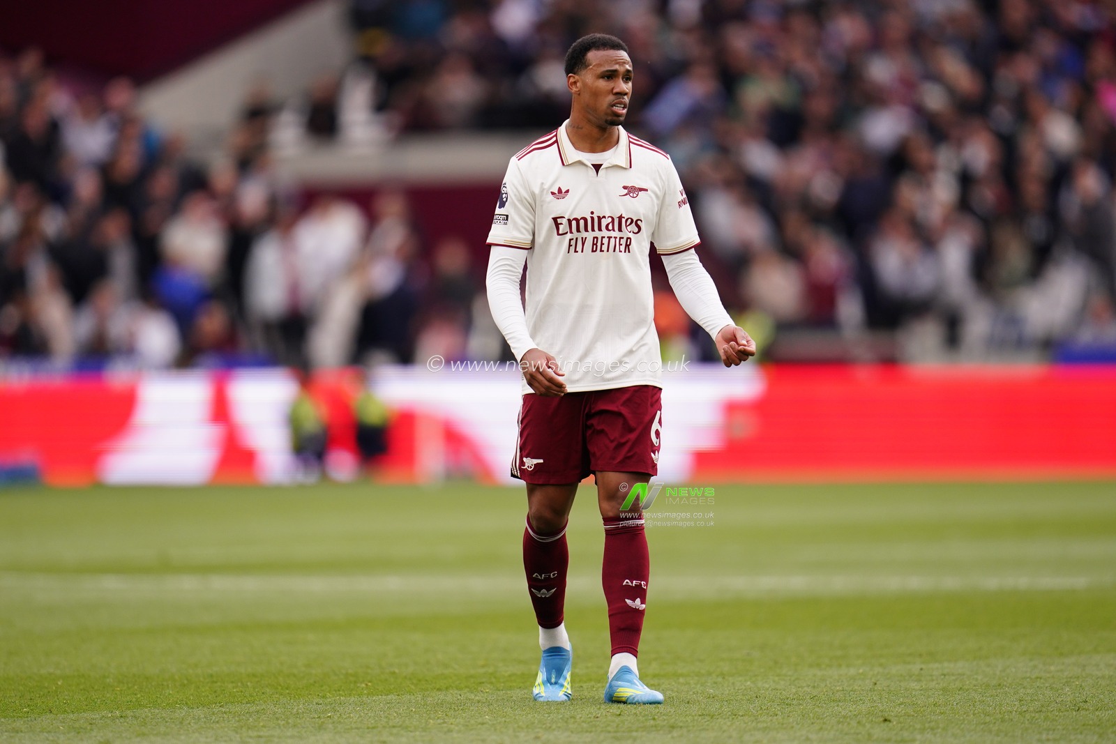 Gabriel of Arsenal during the Premier League match West Ham United vs Arsenal at London Stadium, London, United Kingdom on 10 May 2026

(Photo by Harvey Murphy/News Images)