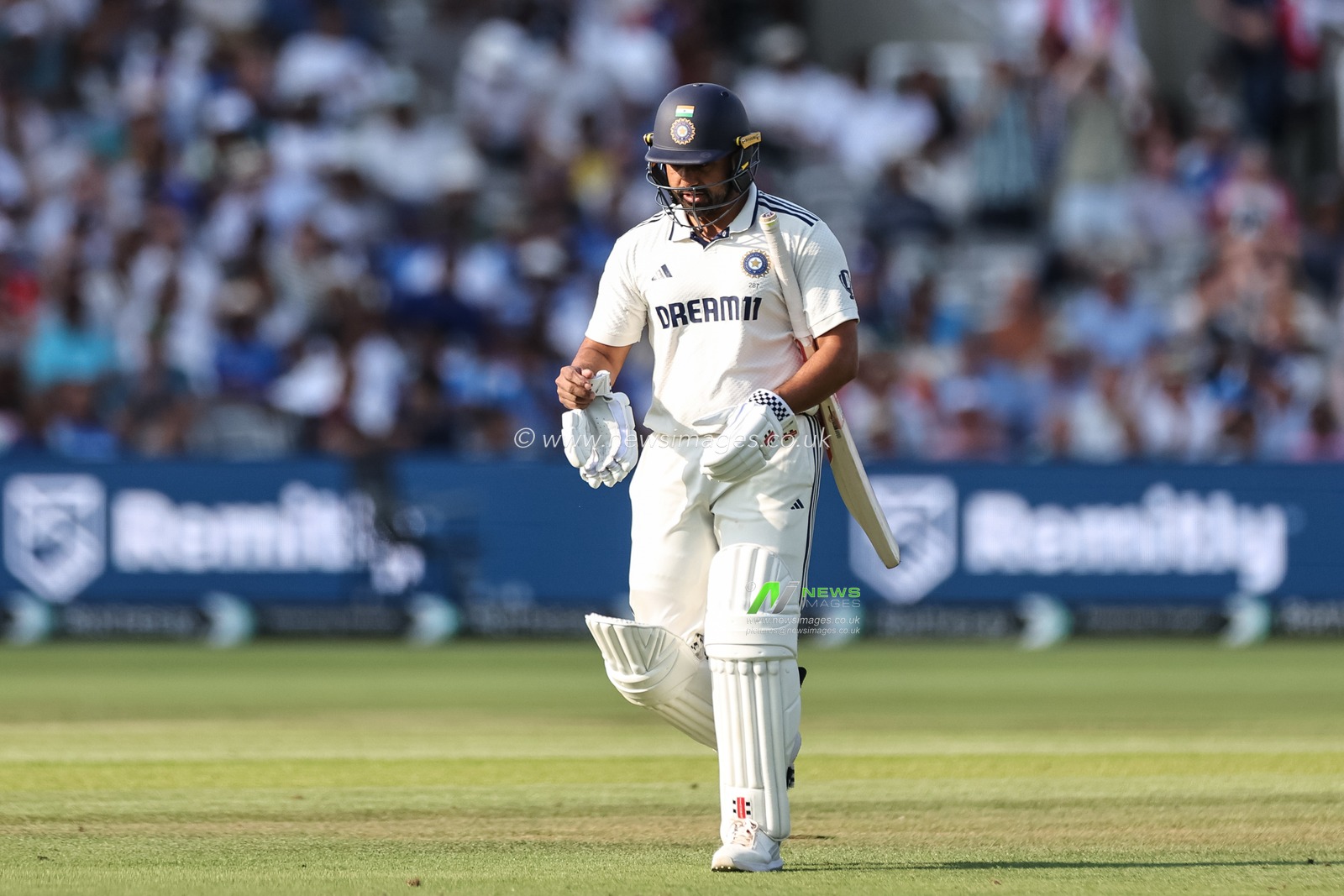 Karun Nair of India leaves the field of play after been dismissed during the 3rd Rothesay Test Match Day 4 England v India at Lords, London, United Kingdom, 13th July 2025

(Photo by Mark Cosgrove/News Images)