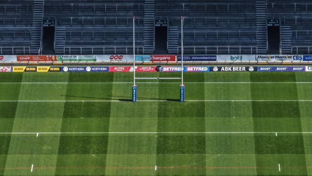 An aerial view of The BrewDog Stadium during the Betfred Super League round 9 match St Helens vs Wakefield Trinity at The BrewDog Stadium, St Helens, United Kingdom on 25 April 2026

(Photo by Mark Cosgrove/News Images)