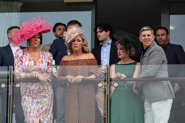 Racegoers arrive during the Randox Grand National Day 2024 at Aintree Racecourse, Liverpool, United Kingdom, 13th April 2024

(Photo by Mark Cosgrove/News Images)