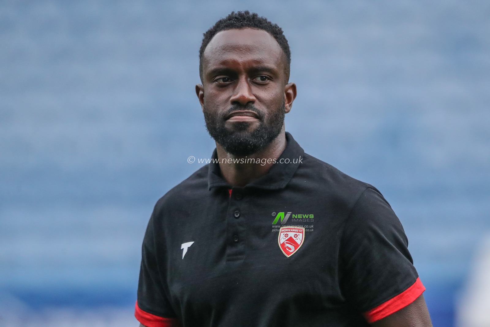 Jordan Slew of Morecambe arrives during the Carabao Cup match Huddersfield Town vs Morecambe at John Smith's Stadium, Huddersfield, United Kingdom, 13th August 2024

(Photo by Alfie Cosgrove/News Images)