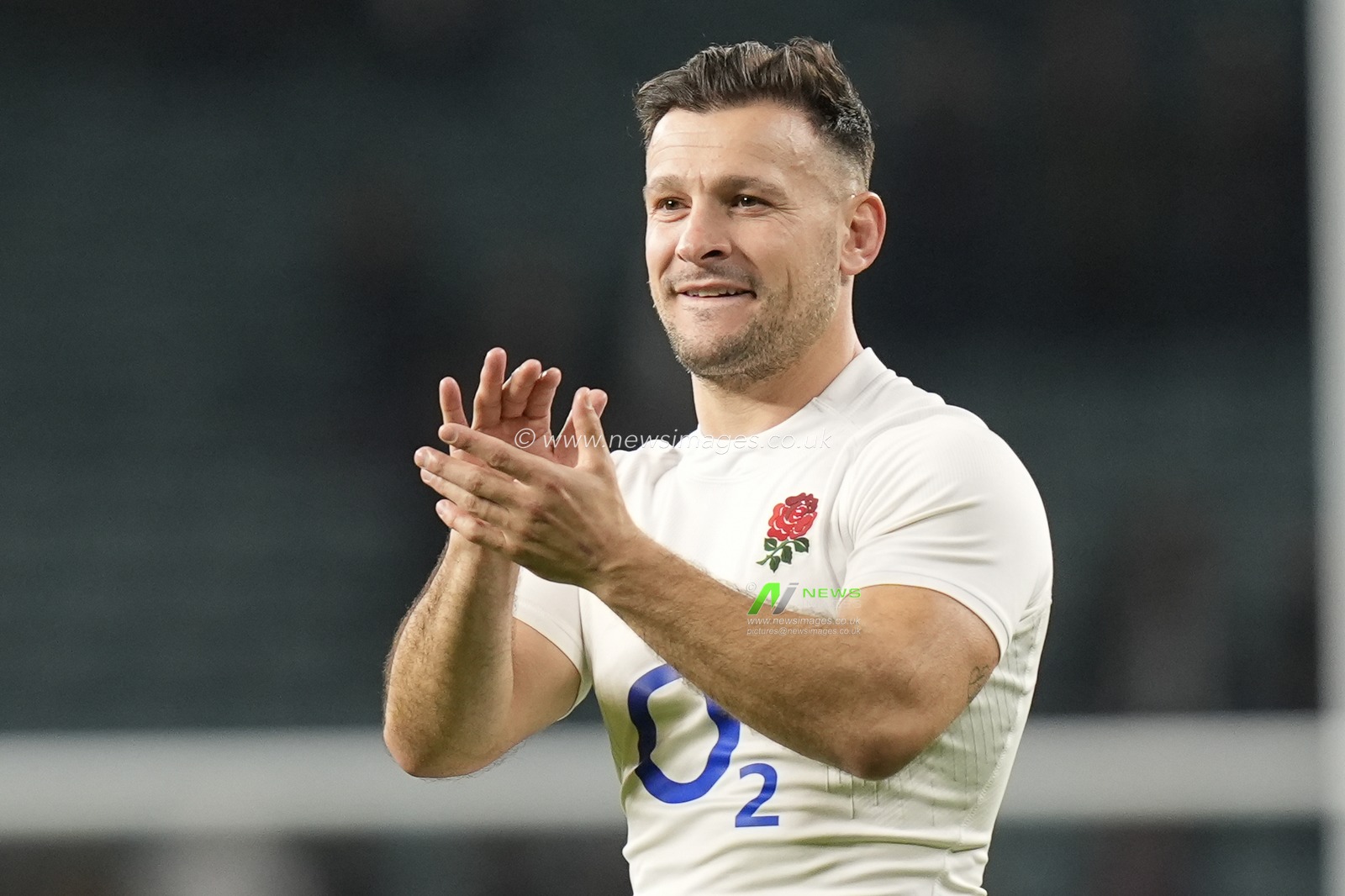 Danny Care of England salutes the fans after the 2024 Guinness 6 Nations match England vs Ireland at Twickenham Stadium, Twickenham, United Kingdom, 9th March 2024

(Photo by Steve Flynn/News Images)
