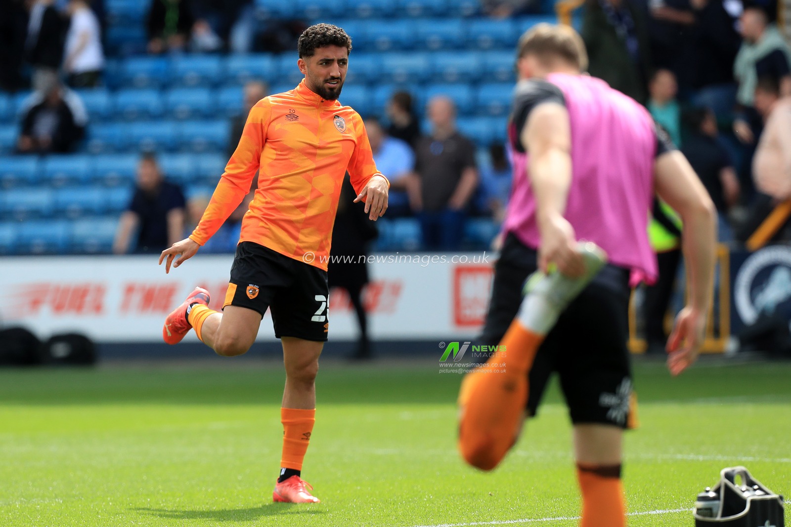 Allahyar Sayyadmanesh #20 of Hull City warming up prior to kick off.