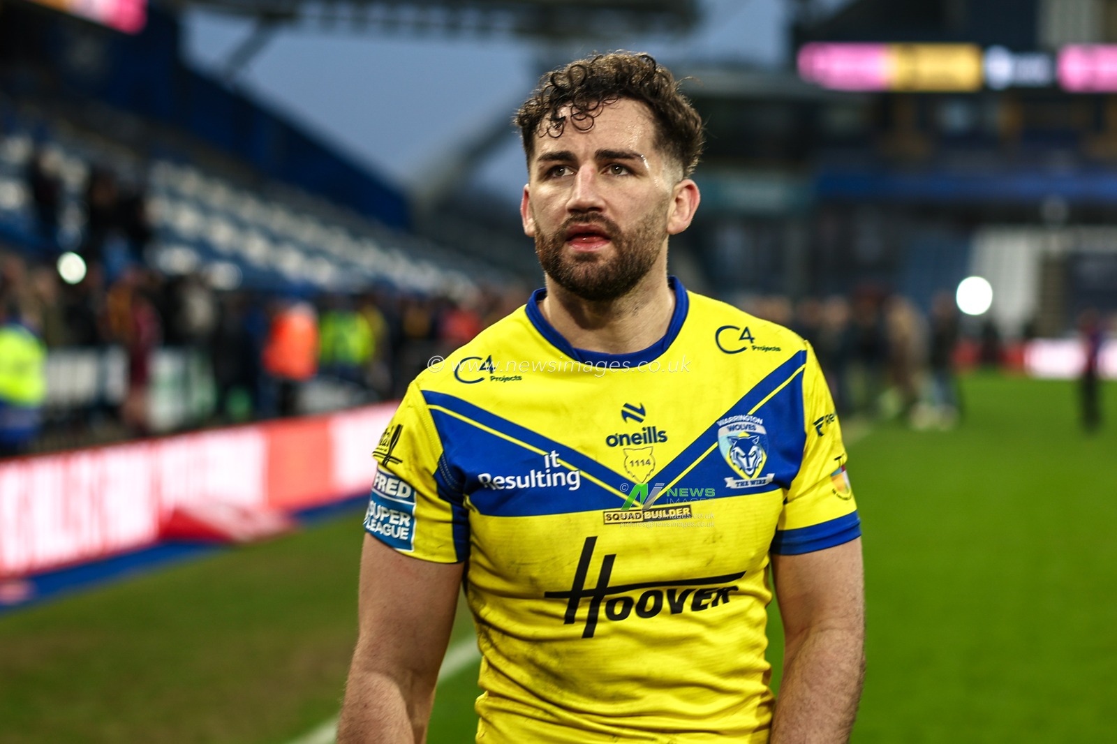 Toby King of Warrington Wolves during the Betfred Super League Round 1 match Huddersfield Giants vs Warrington Wolves at John Smith's Stadium, Huddersfield, United Kingdom, 16th February 2025

(Photo by Mark Cosgrove/News Images)