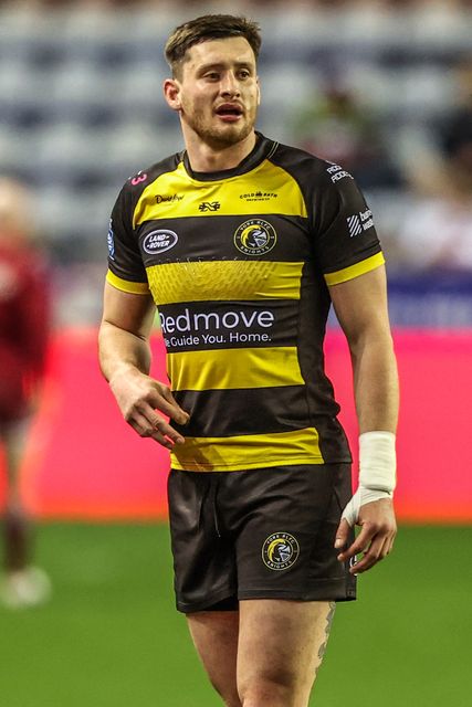 Sam Wood of York Knights in the pre-game warm up during the Betfred Super League round 5 match Wigan Warriors vs York Knights at The Brick Community Stadium, Wigan, United Kingdom on 19 March 2026

(Photo by Alfie Cosgrove/News Images)