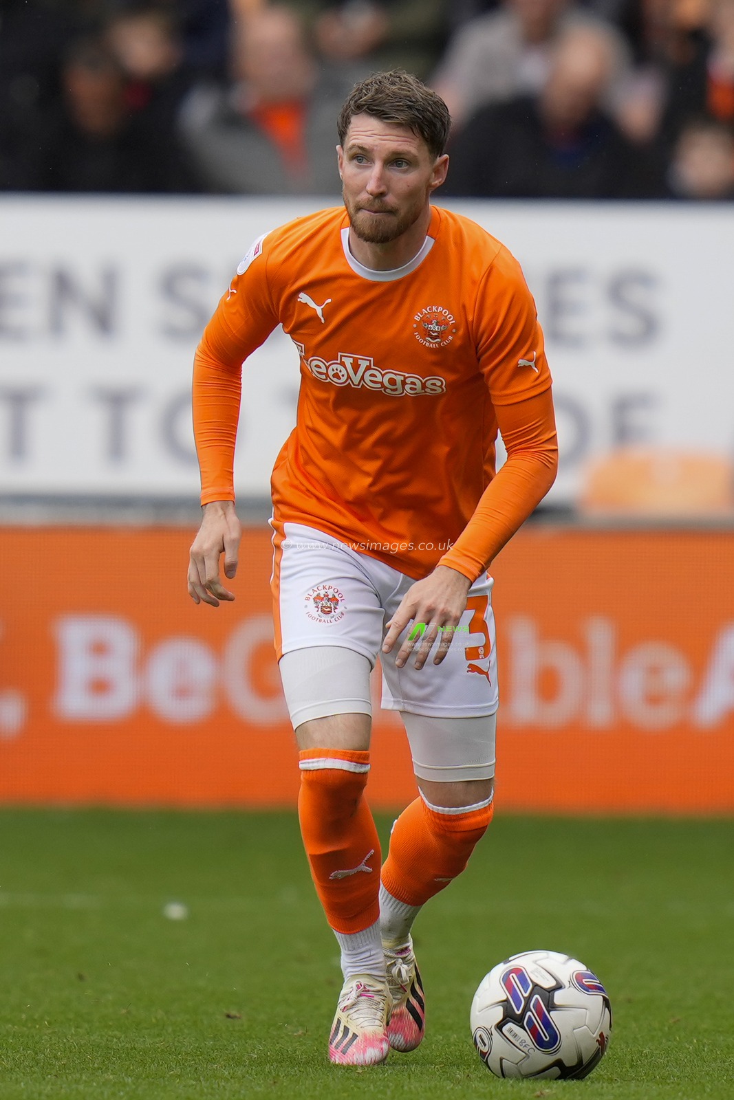 James Husband #3 of Blackpool during the Sky Bet League 1 match Blackpool vs Burton Albion at Bloomfield Road, Blackpool, United Kingdom, 5th August 2023

(Photo by Steve Flynn/News Images)