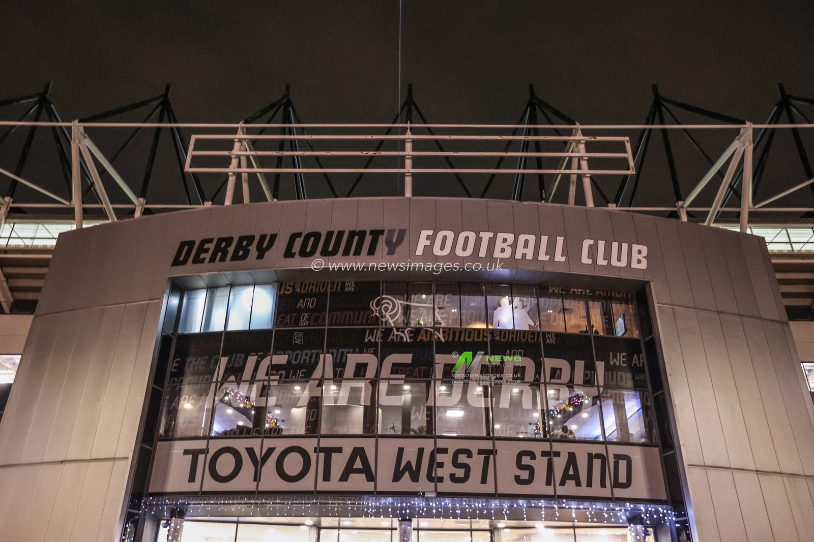 A general view of Pride Park ahead of the Sky Bet Championship match Derby County vs Portsmouth at Pride Park Stadium, Derby, United Kingdom, 13th December 2024

(Photo by Alfie Cosgrove/News Images)