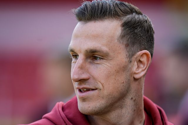 Chris Wood of Nottingham Forest arrives at the stadium prior to kick off during the Premier League match Nottingham Forest vs Burnley at City Ground, Nottingham, United Kingdom on 19 April 2026

(Photo by Maynard Manyowa/News Images)